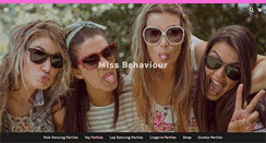 Desktop Screenshot of missbehaviour.co.za